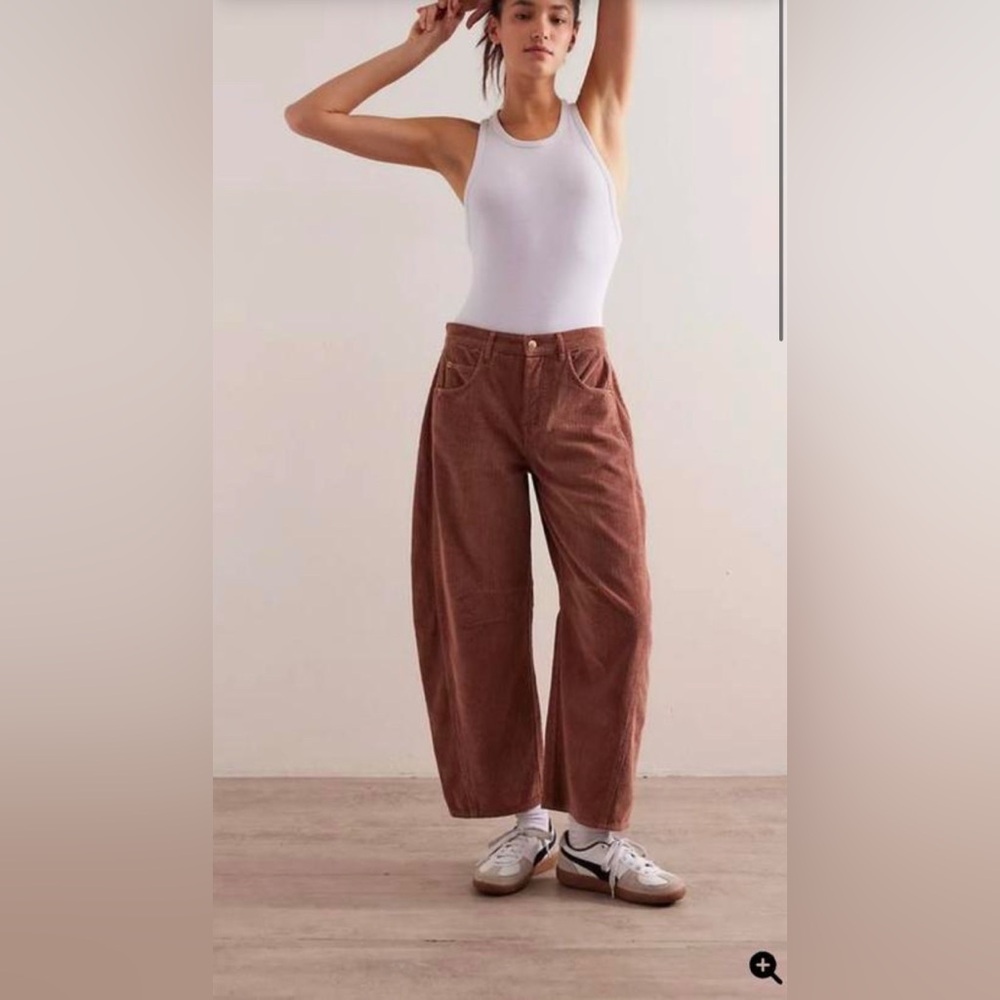 NWT Free People Brown Cropped Pants